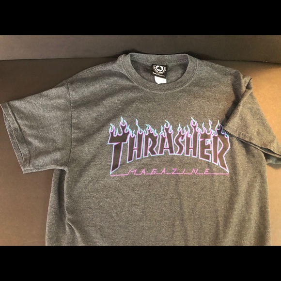 THRASHER Magazine size M gray tee San Francisco - Picture 4 of 5